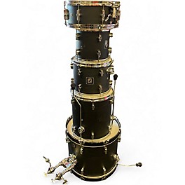 Used SONOR 5 Piece Force 2001 Carbon Black Drum Kit