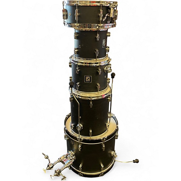 Used SONOR 5 Piece Force 2001 Carbon Black Drum Kit