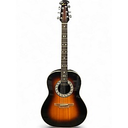 Used 1982 Ovation 1112 Balladeer sunburst Acoustic Electric Guitar