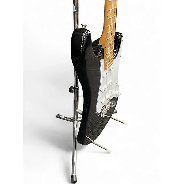 Used Harley Benton VT STRAT Black Solid Body Electric Guitar