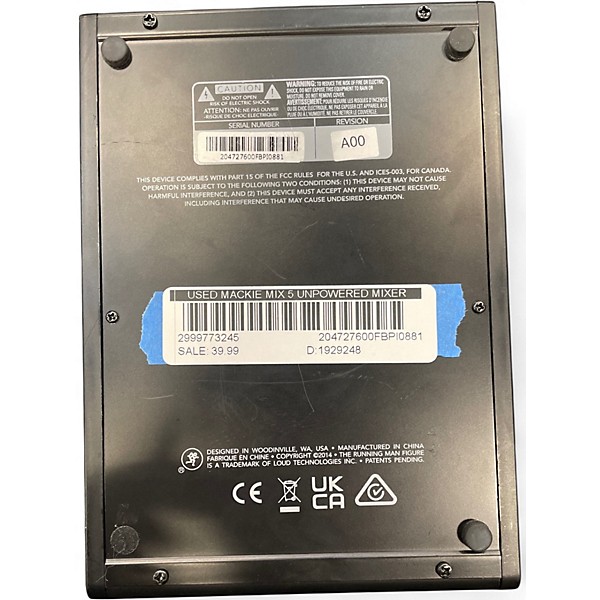 Used Mackie mix 5 Unpowered Mixer