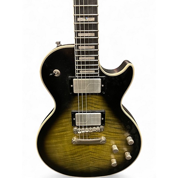Used Epiphone Les Paul Prophecy Custom EX Trans Green Solid Body Electric Guitar