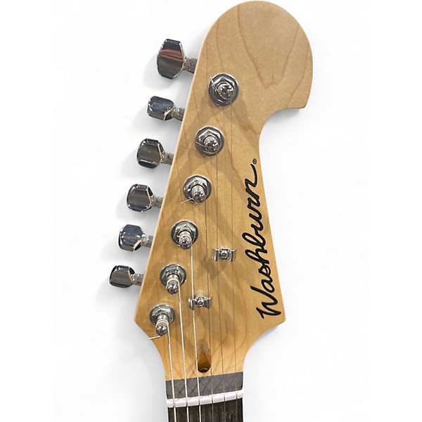 Used Washburn Sonamaster Delux Trans Black Solid Body Electric Guitar