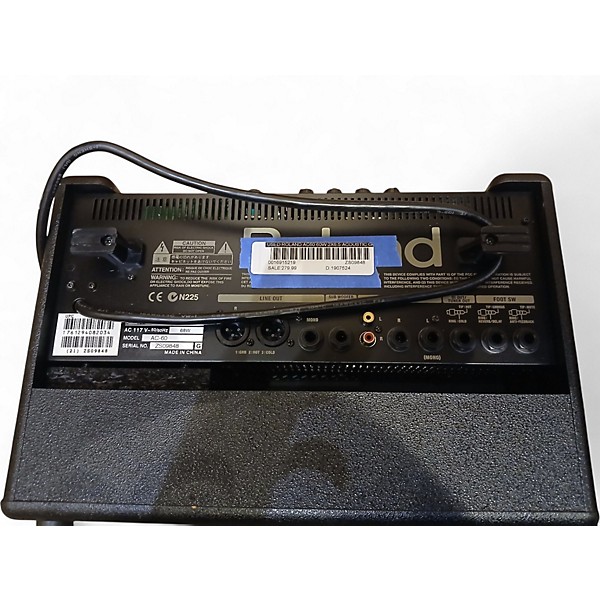 Used Roland AC60 60W 2X6.5 Acoustic Guitar Combo Amp