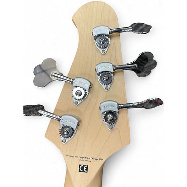 Used Lakland 55-02 Deluxe Skyline Series 5 String 2 Color Sunburst Electric Bass Guitar