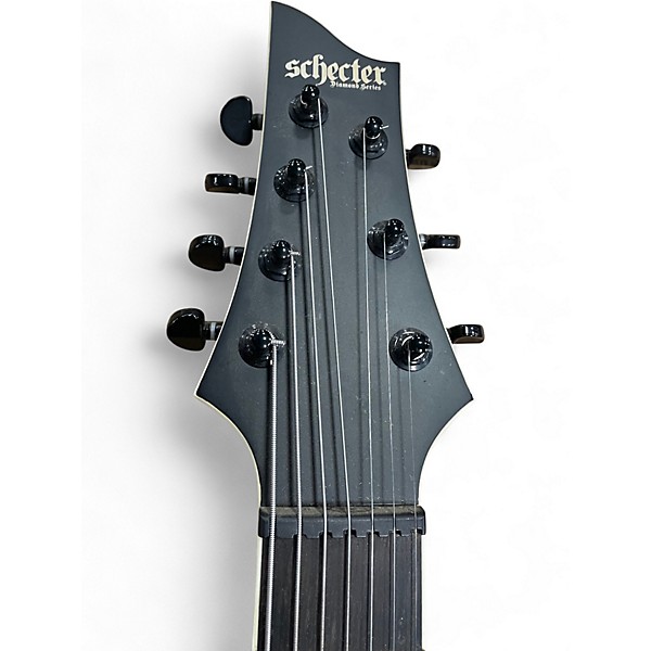 Used Schecter Guitar Research C7 SLS Elite 7 String Black Solid Body Electric Guitar