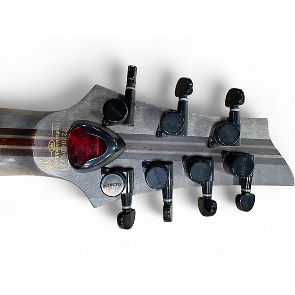 Used Schecter Guitar Research C7 SLS Elite 7 String Black Solid Body Electric Guitar