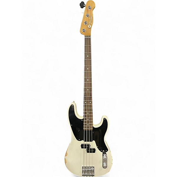 Used Fender Mike Dirnt Signature Precision Bass White Blonde Electric Bass Guitar