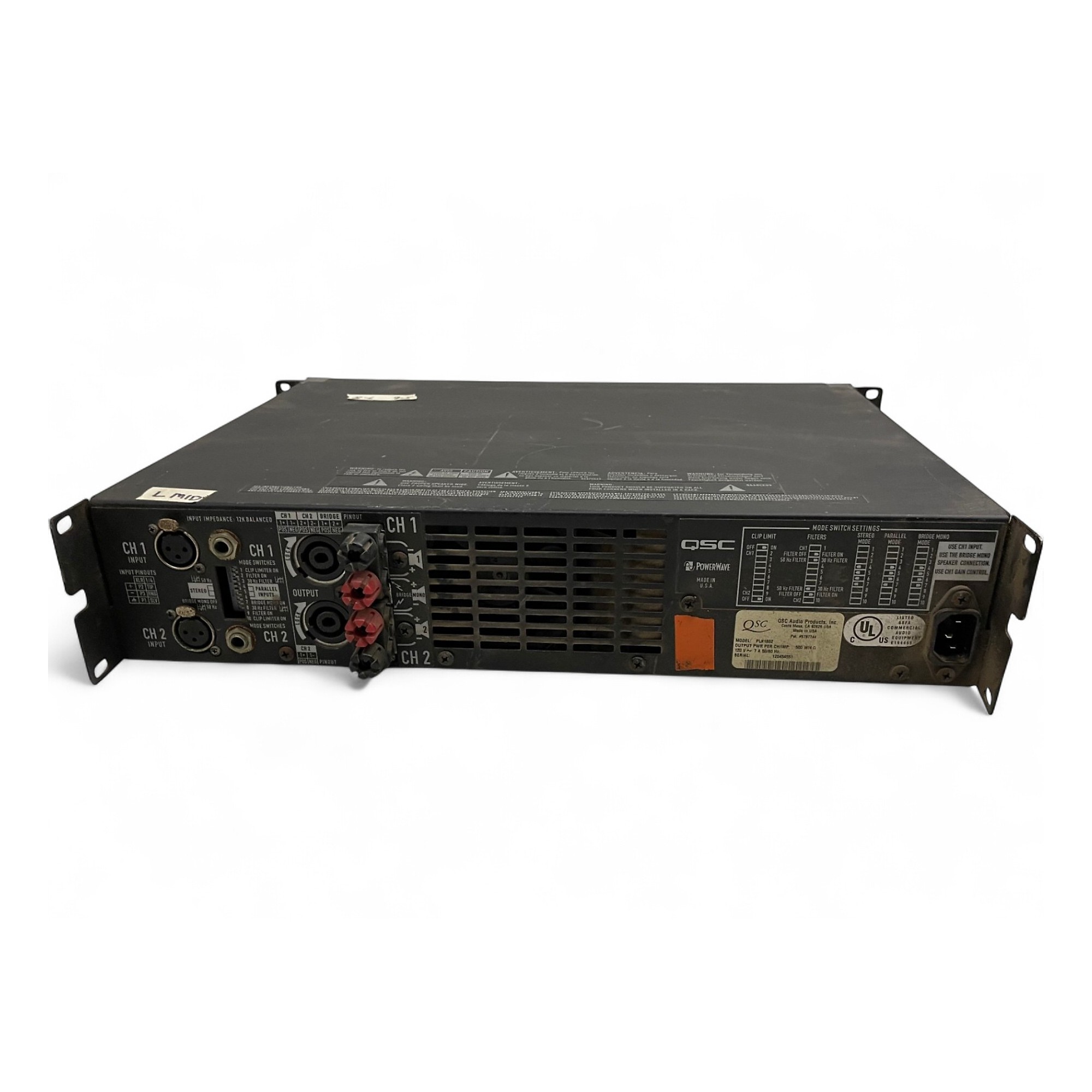 Used QSC PLX1602 Power Amp | Guitar Center