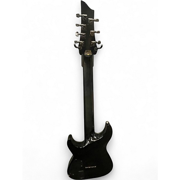 Used Schecter Guitar Research Hellraiser Hybrid C-7 Transparent Black Solid Body Electric Guitar