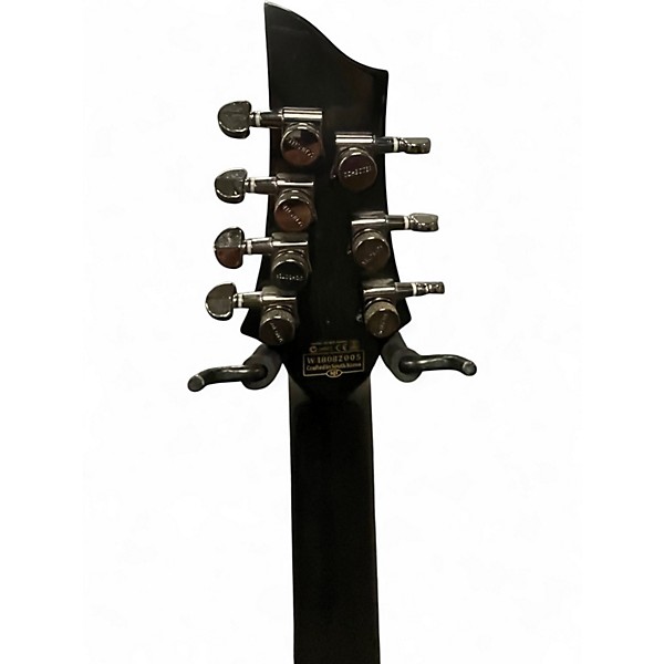 Used Schecter Guitar Research Hellraiser Hybrid C-7 Transparent Black Solid Body Electric Guitar