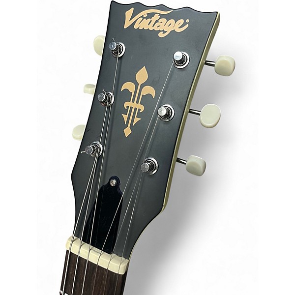 Used Vintage V130 TV Yellow Solid Body Electric Guitar