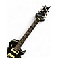 Used B.C. Rich Bronze Series Warlock Black/Flames Solid Body Electric Guitar
