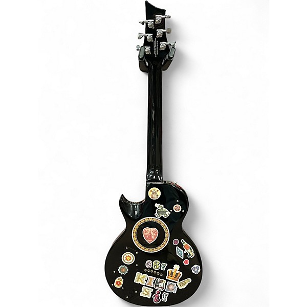 Used B.C. Rich Bronze Series Warlock Black/Flames Solid Body Electric Guitar