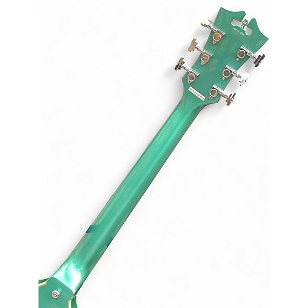 Used 2020s D'Angelico Premier Series DC P-90 Ocean Turquoise Hollow Body Electric Guitar