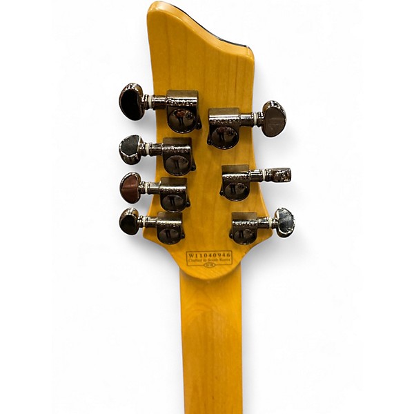 Used Schecter Guitar Research Damien Elite 7 Transparent Red Solid Body Electric Guitar