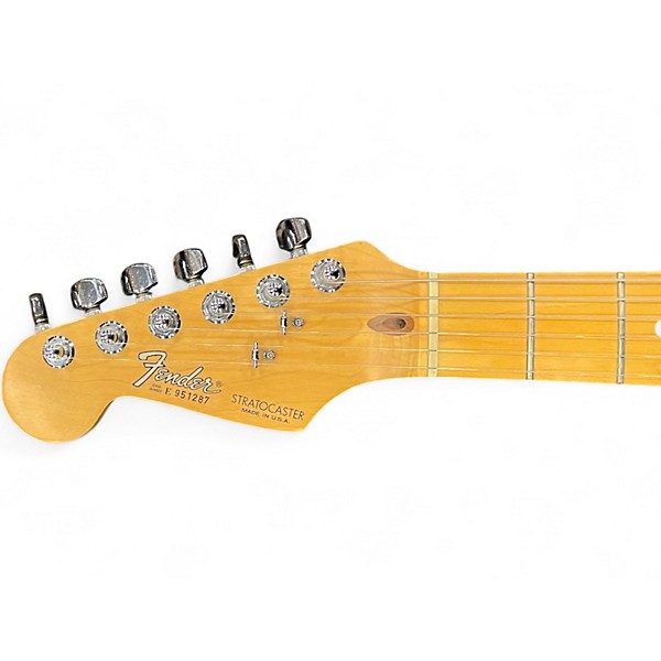 Used 1990 Fender American Standard Stratocaster Black Solid Body Electric Guitar