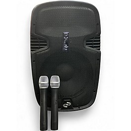 Used Pyle PA SPEAKER W/ 2 WIRELESS MICS Powered Speaker