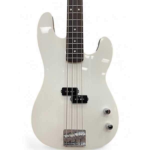 Used Fender precision bass aerodine Alpine White Electric Bass Guitar