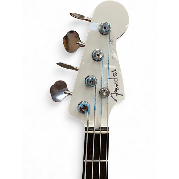 Used Fender precision bass aerodine Alpine White Electric Bass Guitar