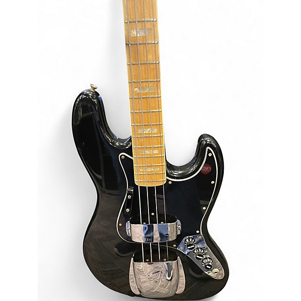 Vintage 1976 Fender 1976 JAZZ BASS Black Electric Bass Guitar