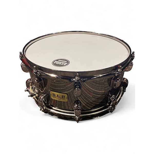 Used TAMA 14X6.5 S.L.P. Snare Black Brass Drum