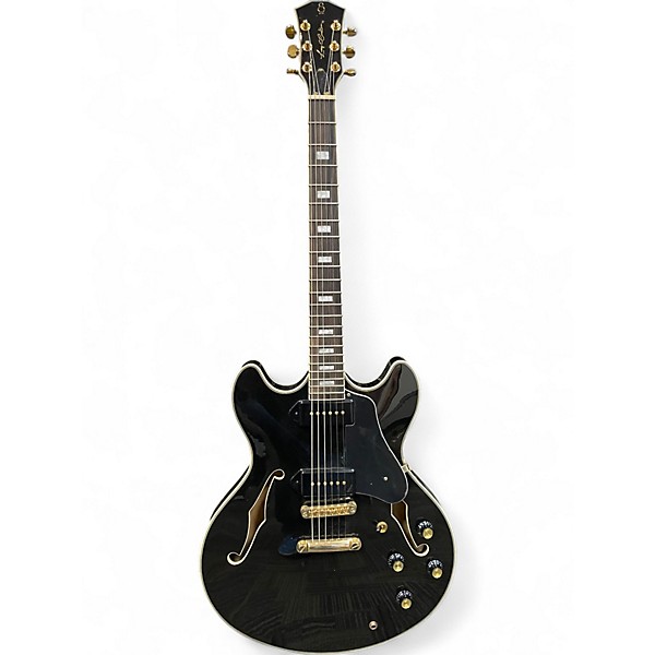 Used Sire H7 Larry Carlton P90 Black Hollow Body Electric Guitar