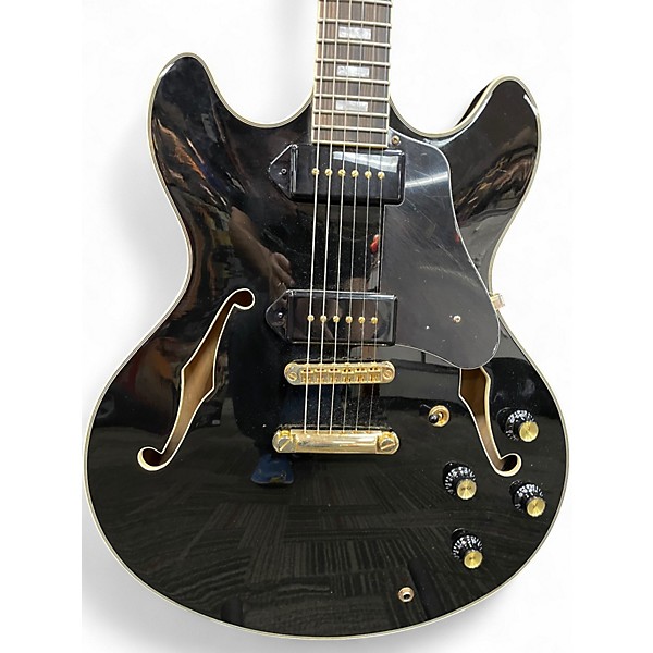 Used Sire H7 Larry Carlton P90 Black Hollow Body Electric Guitar