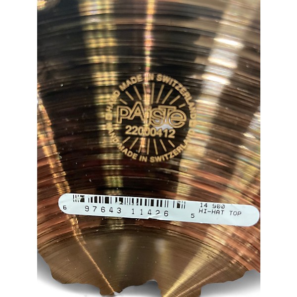 Used Paiste 14in 900 Series Hi-Hat Top Cymbal