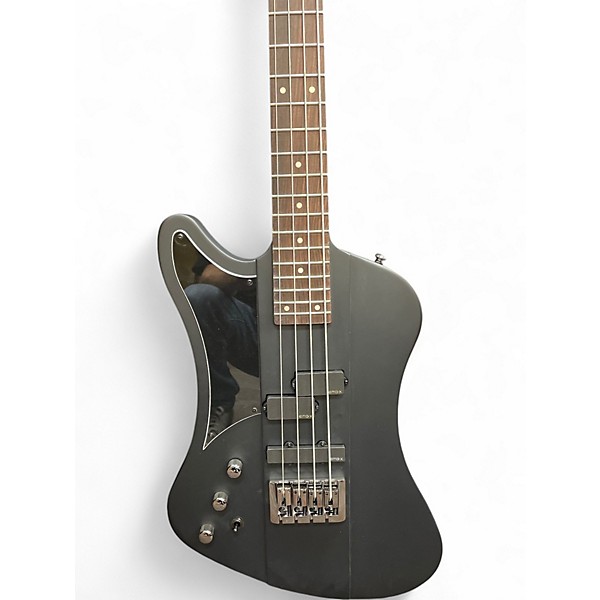 Used Schecter Guitar Research Nikki Sixx Signature Satin Black Electric Bass Guitar