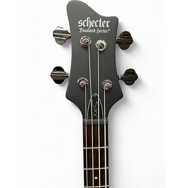 Used Schecter Guitar Research Nikki Sixx Signature Satin Black Electric Bass Guitar