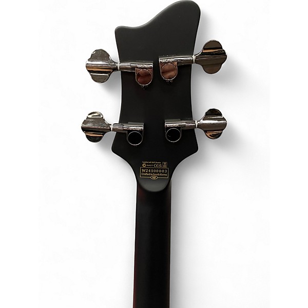 Used Schecter Guitar Research Nikki Sixx Signature Satin Black Electric Bass Guitar
