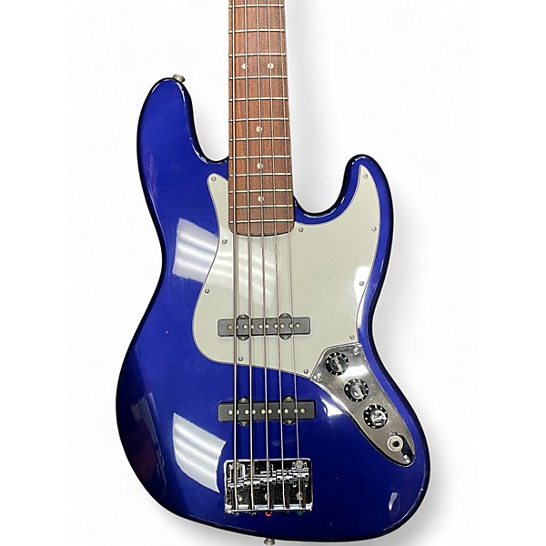 Used Fender Standard Jazz Bass V 5 String Midnight Blue Electric Bass Guitar