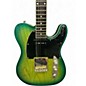 Used Schecter Guitar Research Diamond Series PT Trans Green Solid Body Electric Guitar