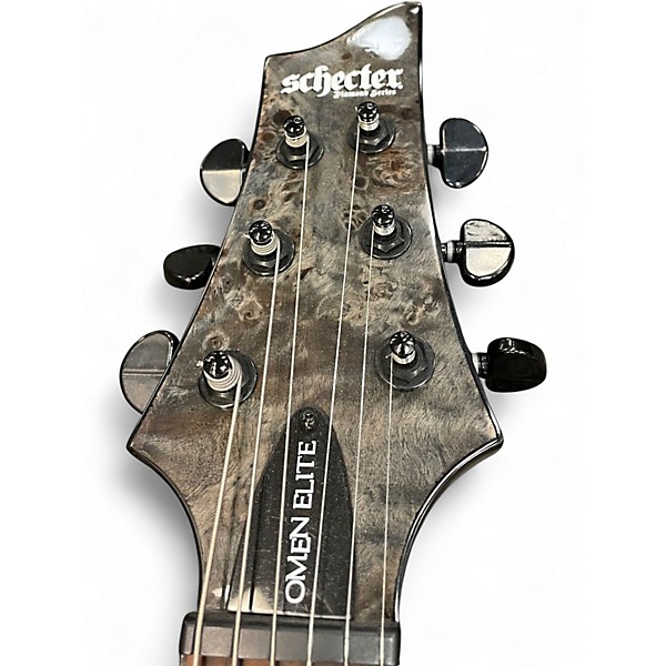 Used Schecter Guitar Research Omen 6 Charcoal Solid Body Electric Guitar