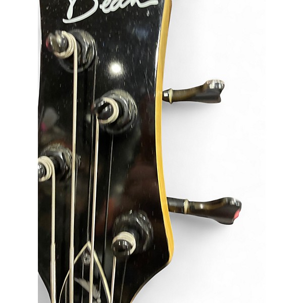 Used Dean Edge 4 String Candy Apple Red Metallic Electric Bass Guitar