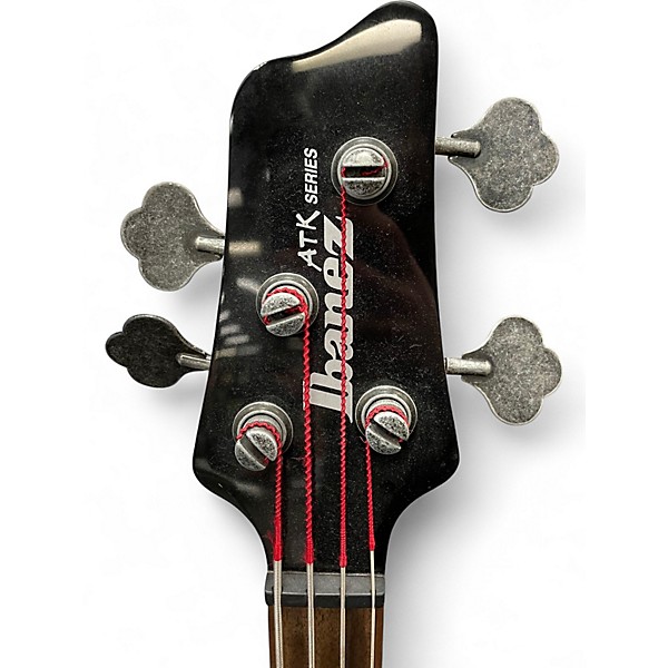 Used Ibanez ATK300 RSP Black AND PEWTER Electric Bass Guitar