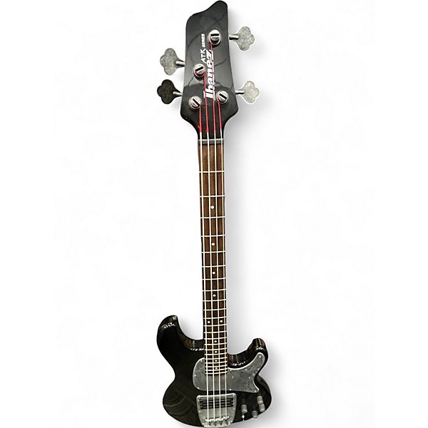 Used Ibanez ATK300 RSP Black AND PEWTER Electric Bass Guitar