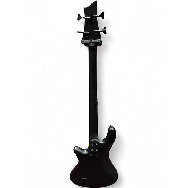 Used Schecter Guitar Research Stiletto Stealth 4 Satin Black Electric Bass Guitar