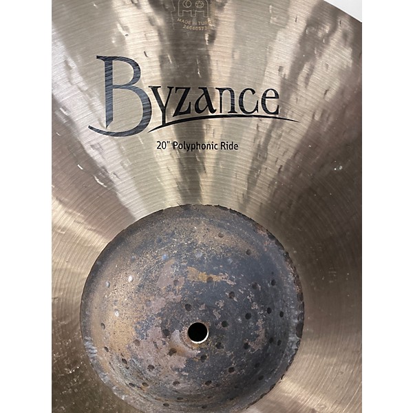 Used MEINL 20in BYZANCE POLYPHONIC RIDE Cymbal