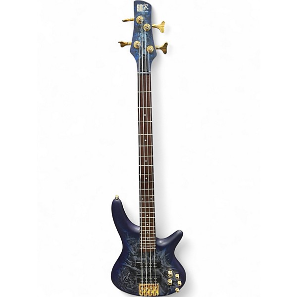 Used Ibanez SR300EDX BLUE FROZEN MATTE Electric Bass Guitar