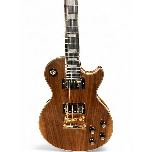 Used Epiphone Les Paul Custom Koa Natural Solid Body Electric Guitar