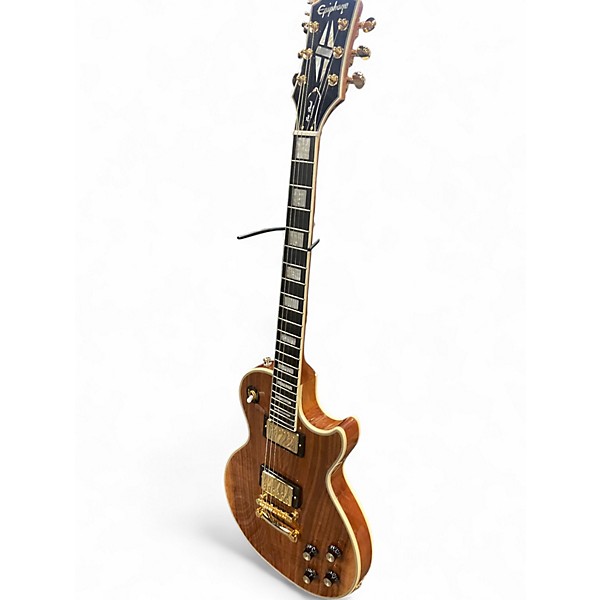 Used Epiphone Les Paul Custom Koa Natural Solid Body Electric Guitar
