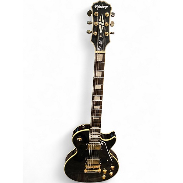 Used Epiphone Les Paul Custom Black Solid Body Electric Guitar