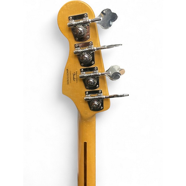 Used Squier Precision Bass 3 Tone Sunburst Electric Bass Guitar