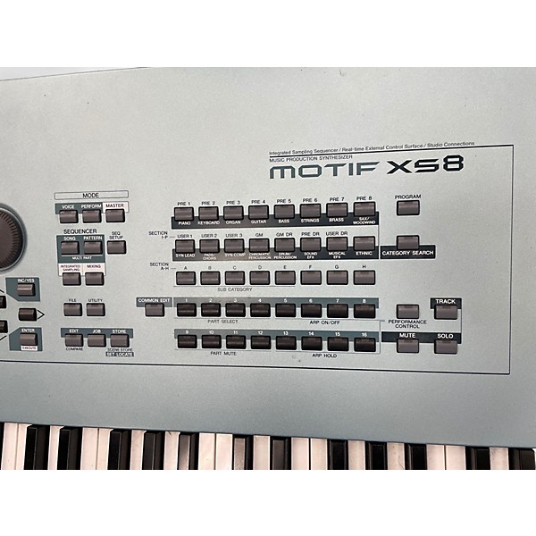 Used Yamaha Motif XS8 88 Key Keyboard Workstation