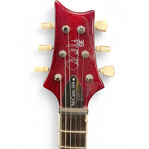 Used PRS SE Singlecut McCarty 594 Trans Red Solid Body Electric Guitar