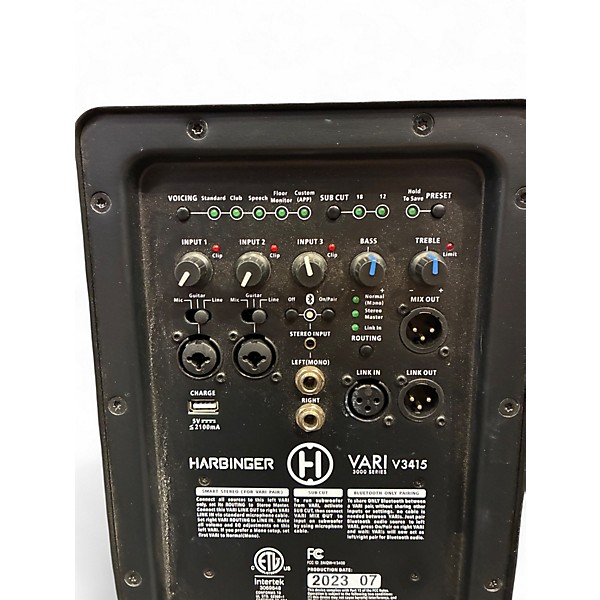 Used Harbinger V3415 Powered Speaker