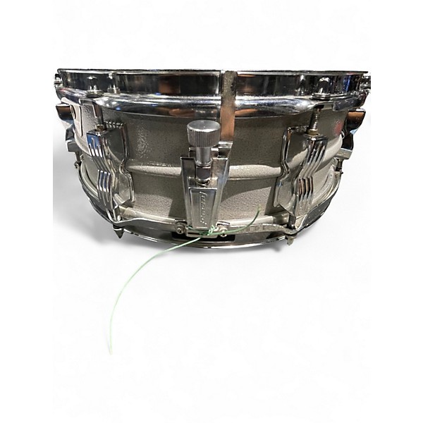 Vintage 1970s Ludwig 14in BLUE OLIVE HAMMERED STEEL Drum