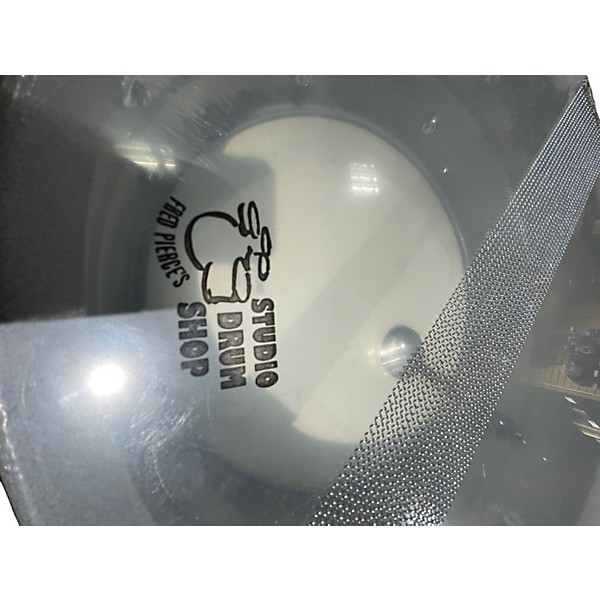 Vintage 1970s Ludwig 14in BLUE OLIVE HAMMERED STEEL Drum